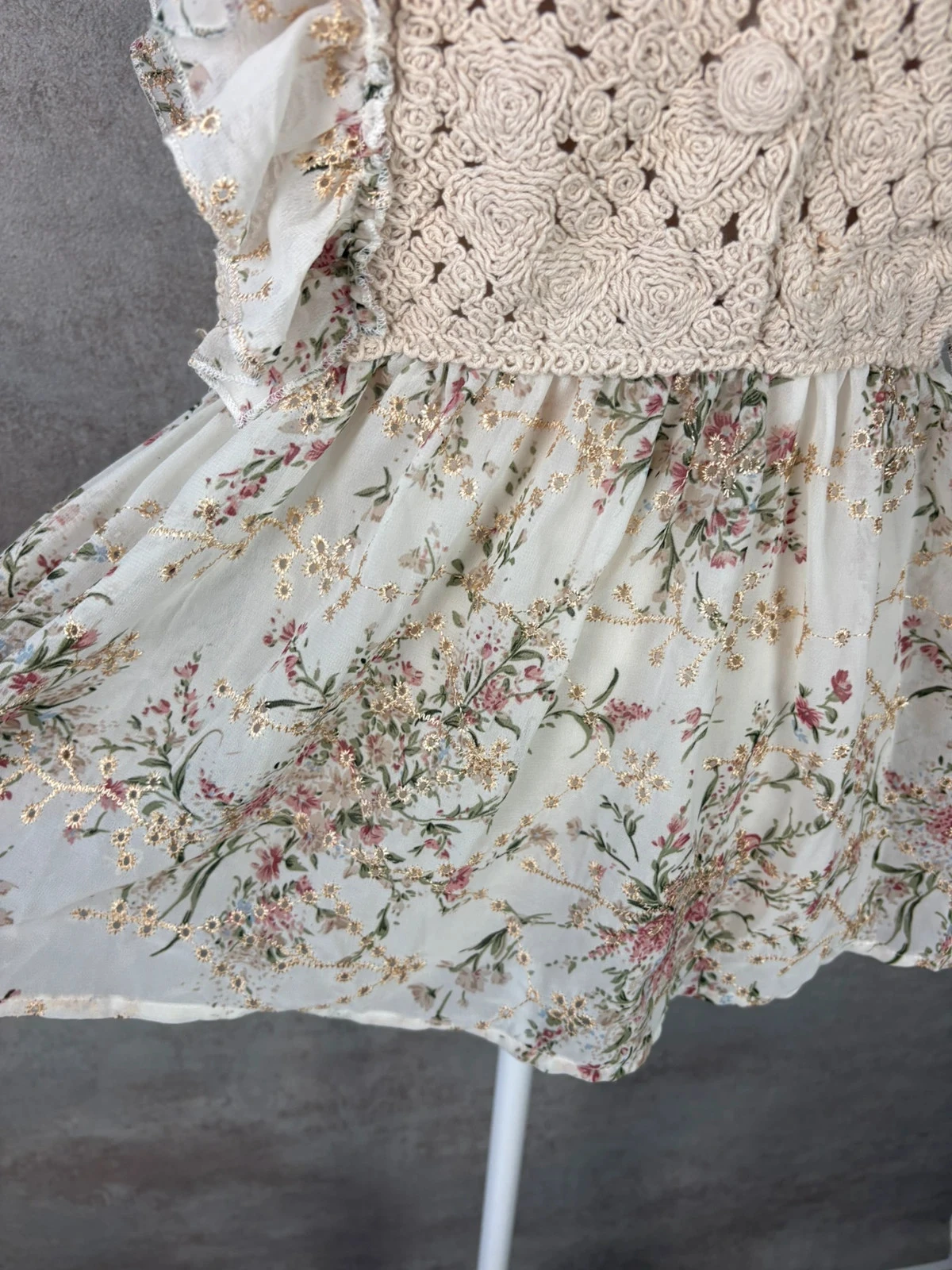 ✿ Crochet floral blouse Size 36/38 ✿ – photo 3